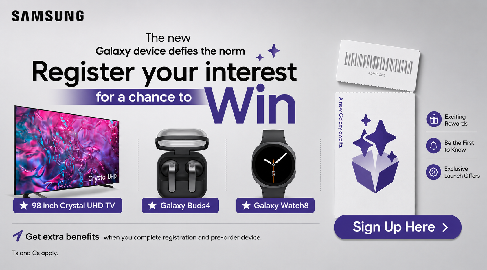 Samsung handraiser campaign