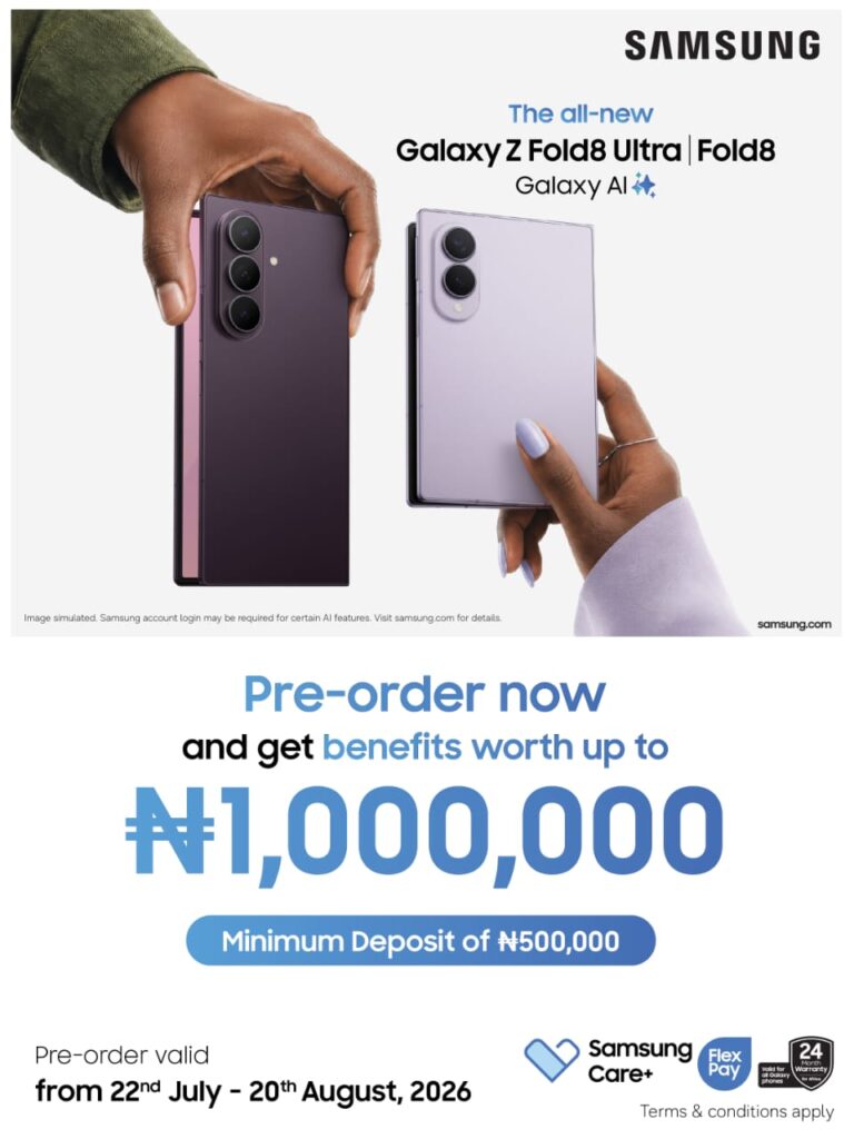 Samsung Galaxy Z Fold8 Ultra & Galaxy Z Fold8 Pre-Order in Nigeria (2026)